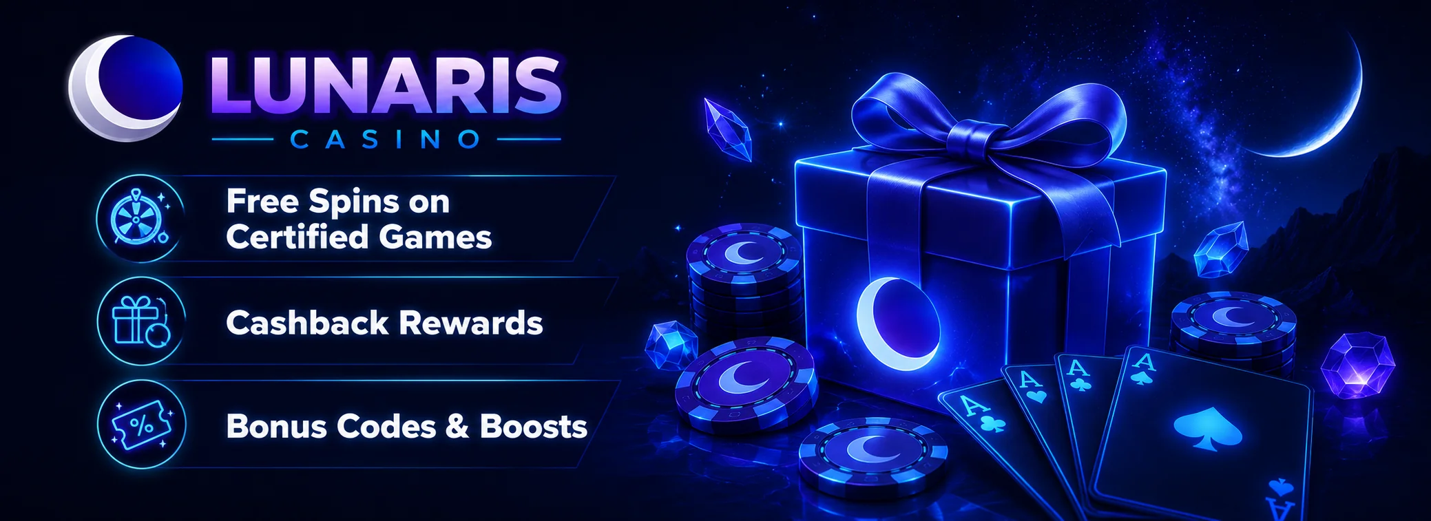 for new Lunaris Casino accounts